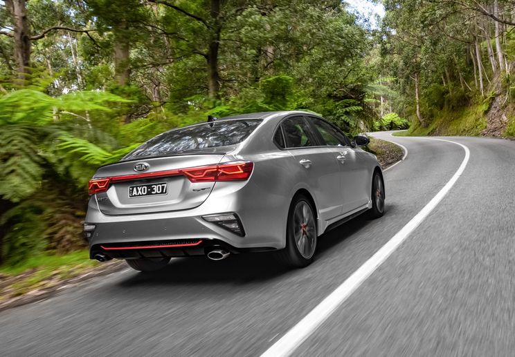 Specs compared: Honda Civic, Kia Cerato, Mazda 3, and Toyota Corolla sedans