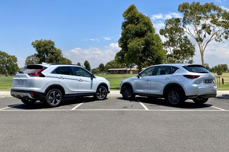 2021 Mitsubishi Eclipse Cross Aspire v Mazda CX-5 Maxx Sport comparison
