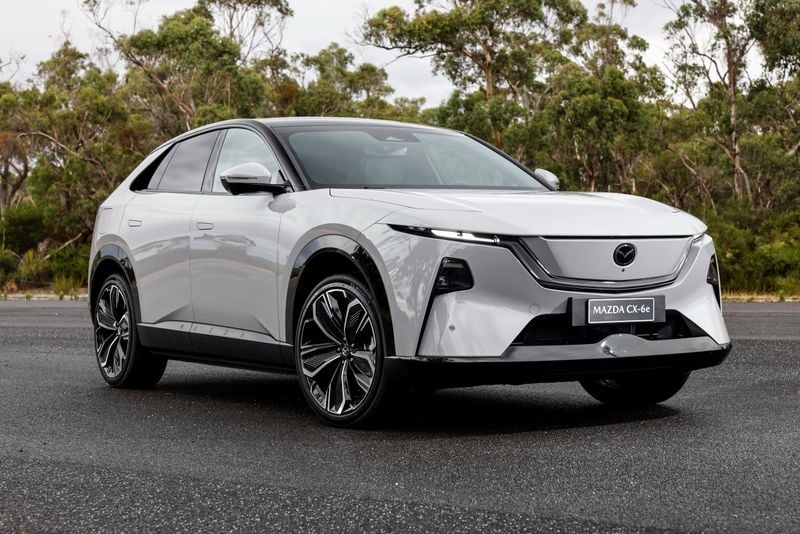 Hero image of a new Mazda CX-6e Prices in Australia available with CarExpert deals.