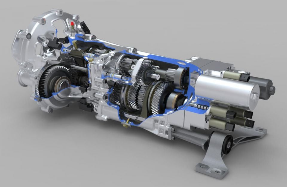 Above: Lamborghini automated manual transmission.