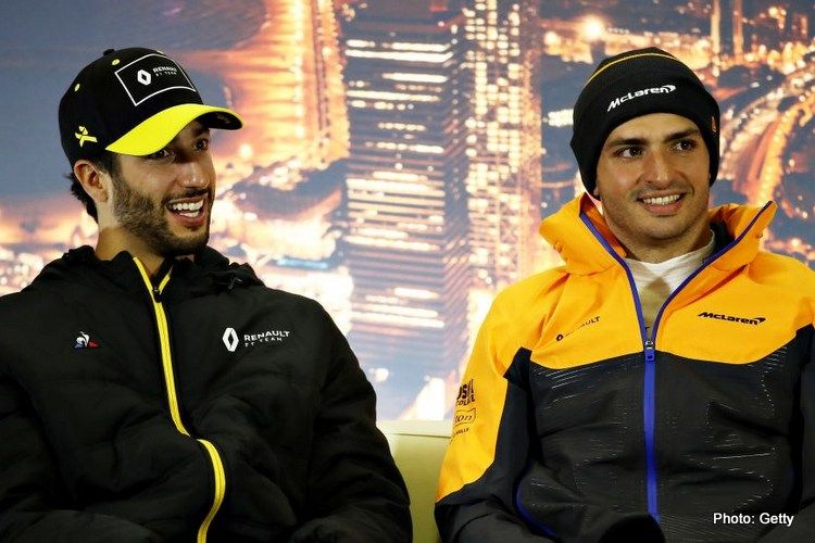 Daniel Ricciardo and Carlos Sainz