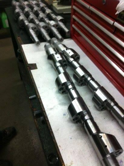 Eccentric shafts of the 12 rotor.