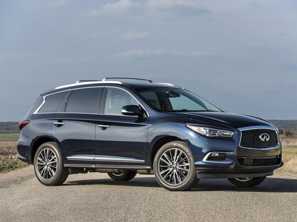 Above: Infiniti QX60, a well-to-do Nissan Pathfinder