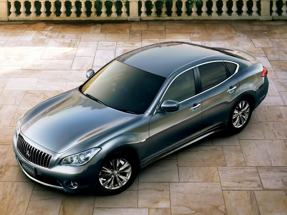 Mitsubishi Proudia, a rebadged Infiniti Q70/Nissan Fuga