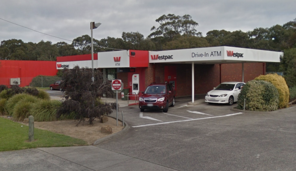 Braeside, Victoria Westpac Drive-In ATM.Image courtesy Google Street View