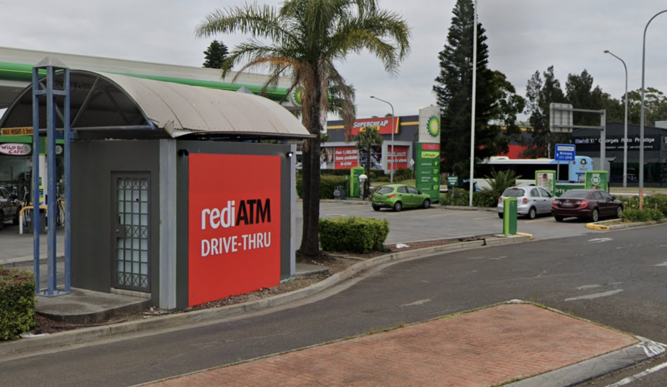 Fairly Medow, NSW drive-through rediATM.Image courtesy Google Street View