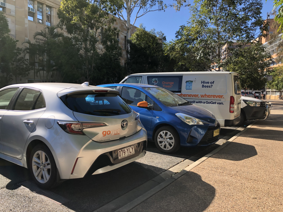 GoGet car sharing hub at UQ