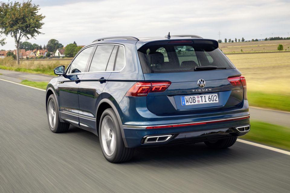 Pictured: 2021 Volkswagen Tiguan R-Line (EU model)