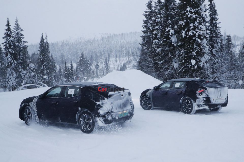 Genesis GV60 (left), Kia CV (right)