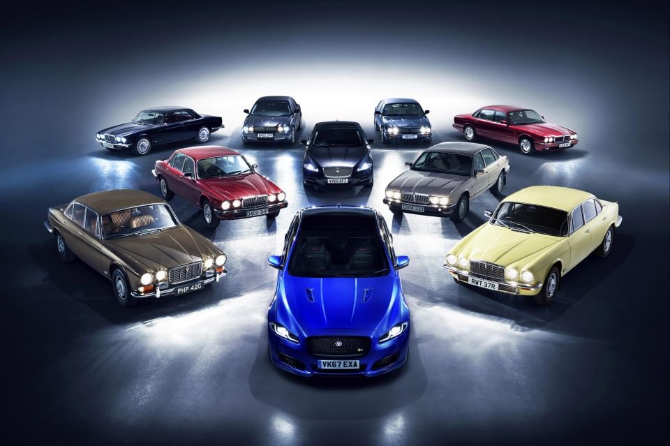 Every generation of Jaguar XJ