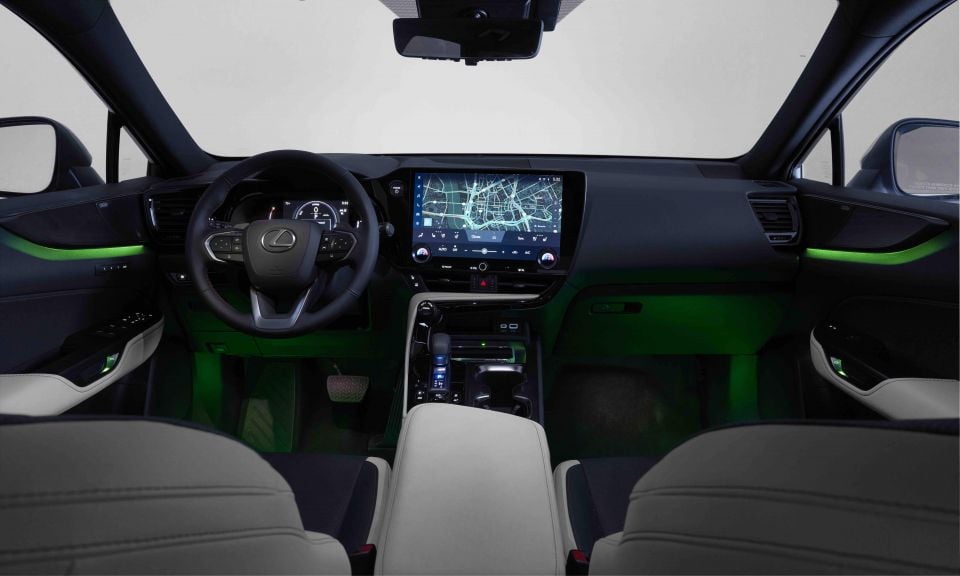 Pictured: 2022 Lexus NX interior
