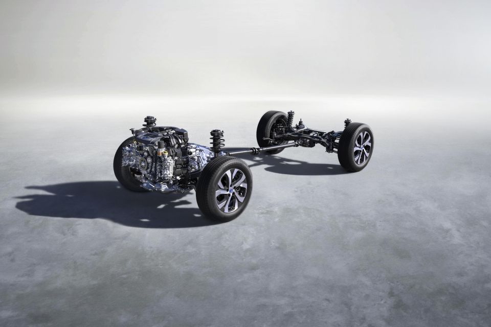 Pictured: 2021 Outback drivetrain