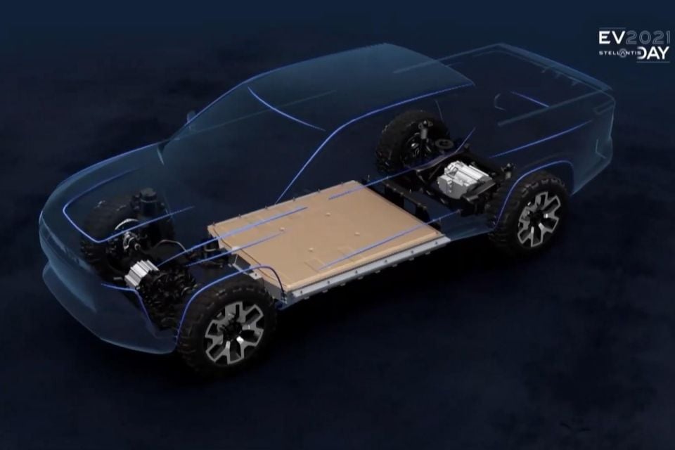 Likely scrapped mid-size Ram ute