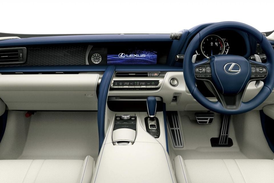 White and Blue interior