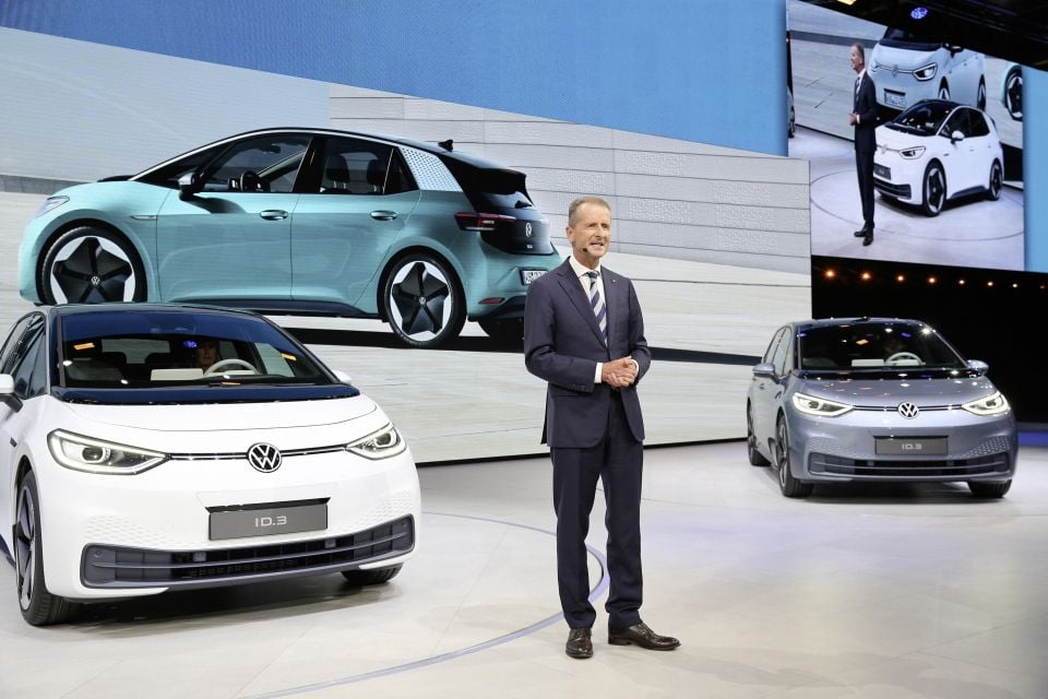 Pictured: Volkswagen Group CEO Herbert Diess