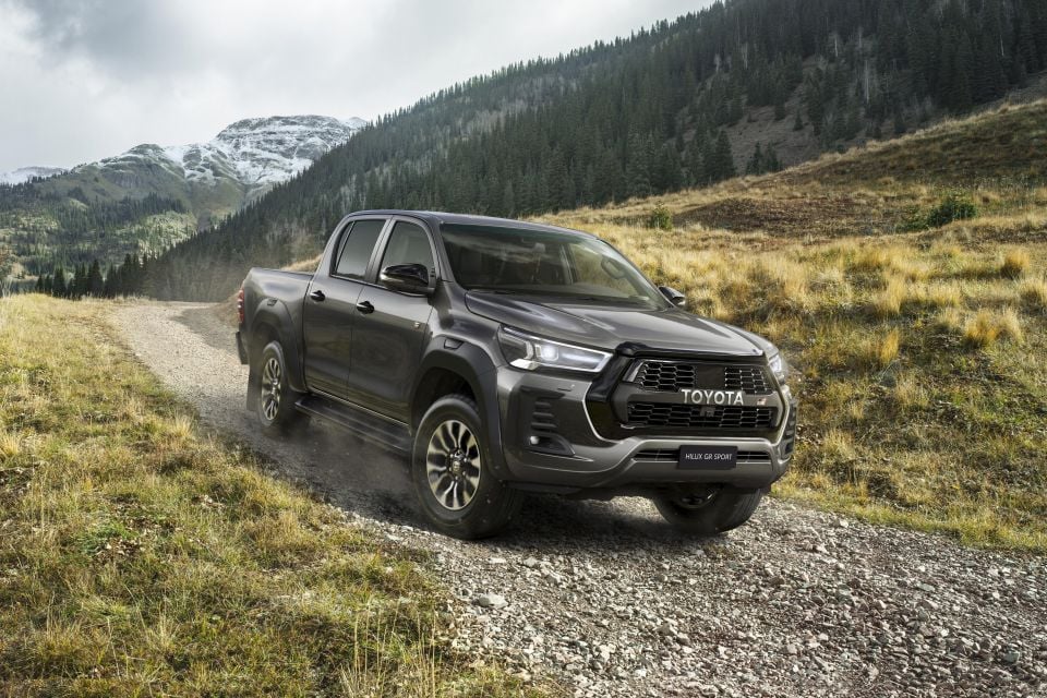 Pictured: European HiLux GR Sport