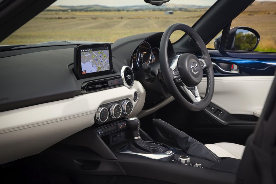 Pictured: RF GT with optional Pure White Nappa leather upholstery