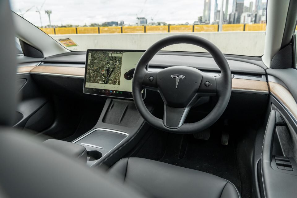 Current Model 3 interior