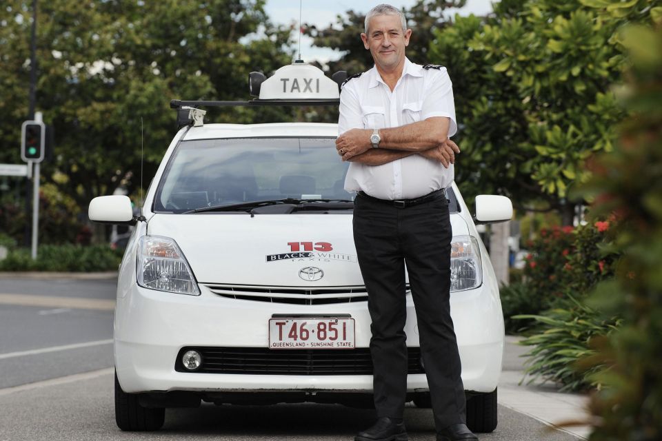 Gerry Milne and his Cairns Toyota Prius taxi with over 550,000km on the odo in 2008