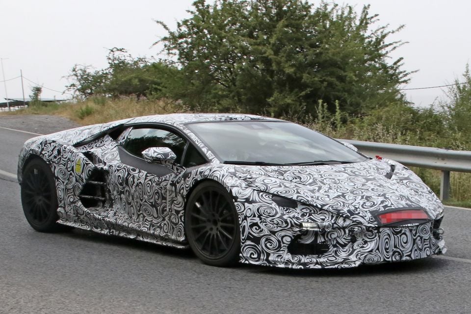 Aventador succesor spied prototype