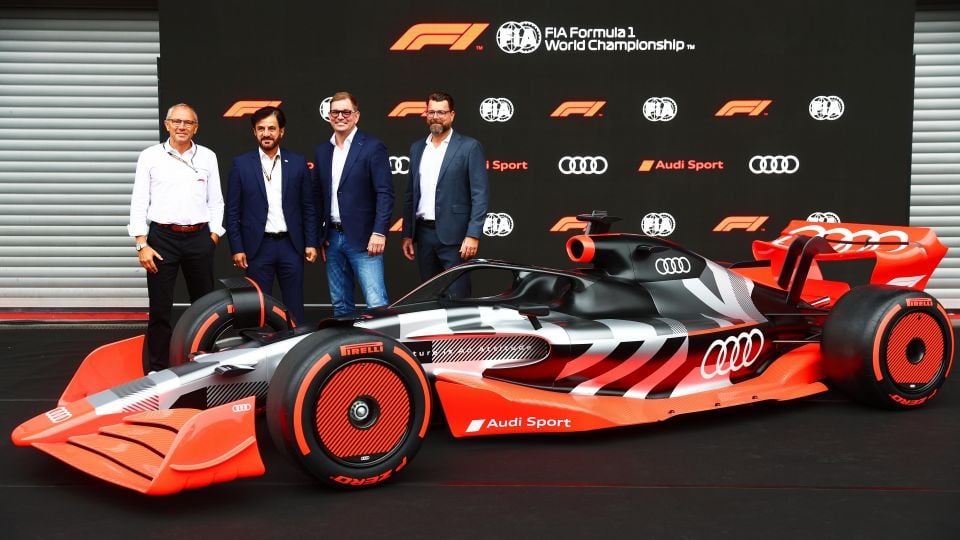F1 and FIA chiefs with Audi AG managers