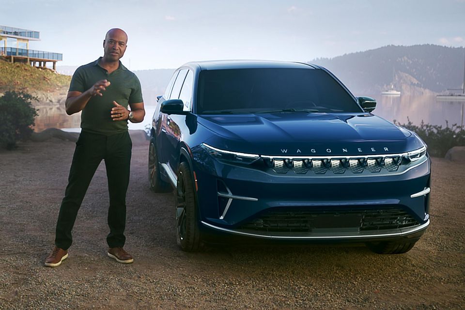 Design boss Ralph Gillies with the Wagoneer S