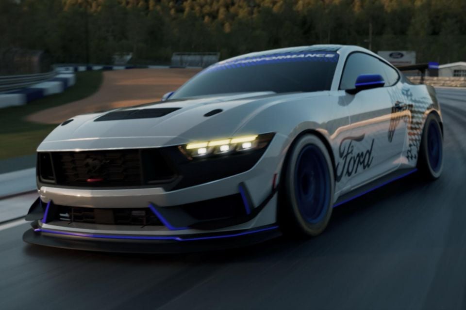 Render of Ford Mustang GT4