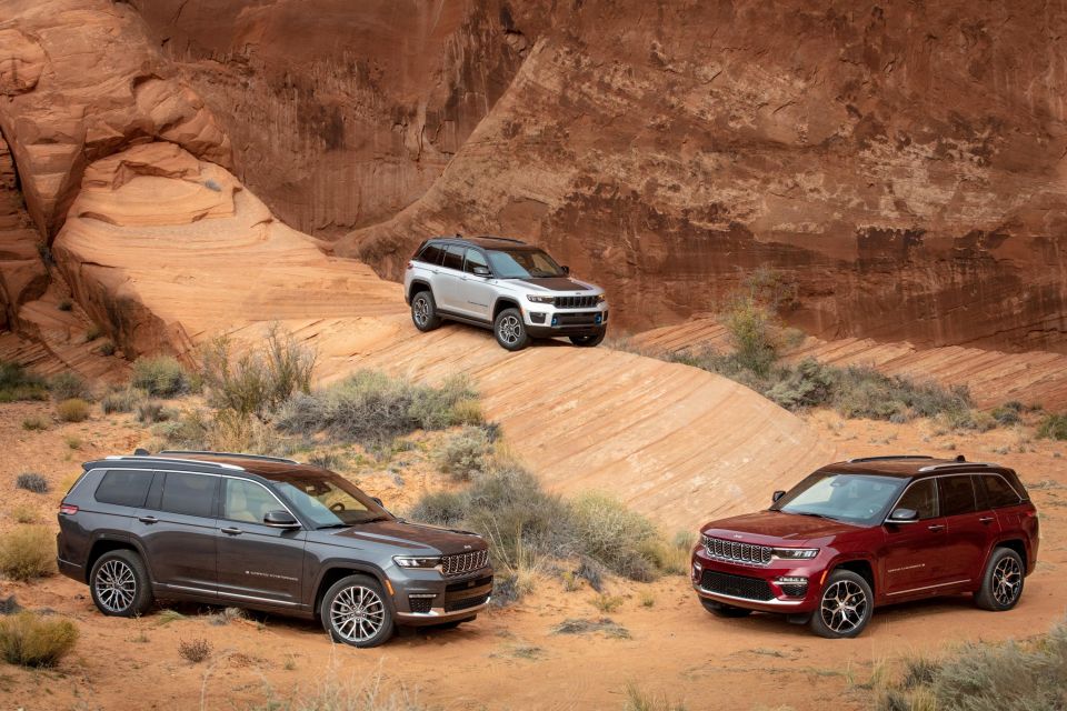 Grand Cherokee L, Grand Cherokee 4xe and Grand Cherokee