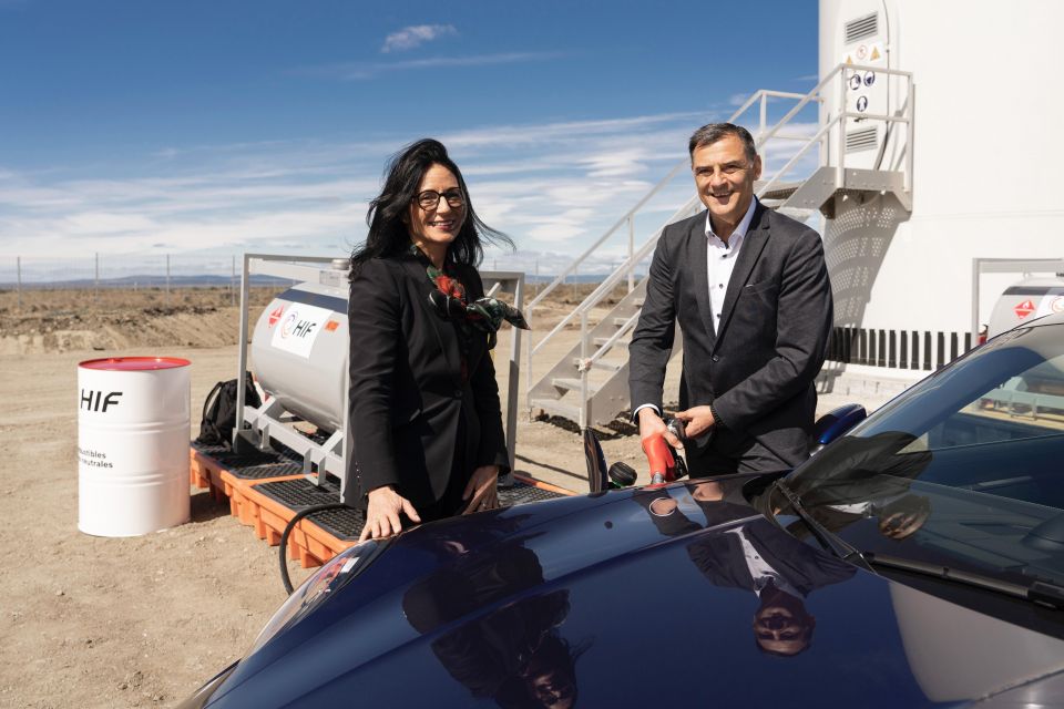 Porsche Executive Board members Barbara Frenkel and Michael Steiner