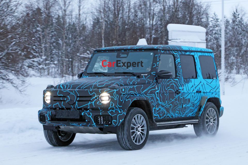Mercedes-Benz EQG spied prototype