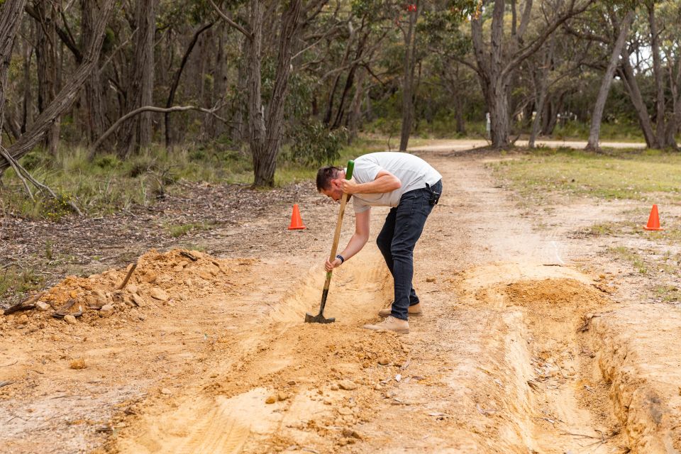 Rare images of Paul hard at work