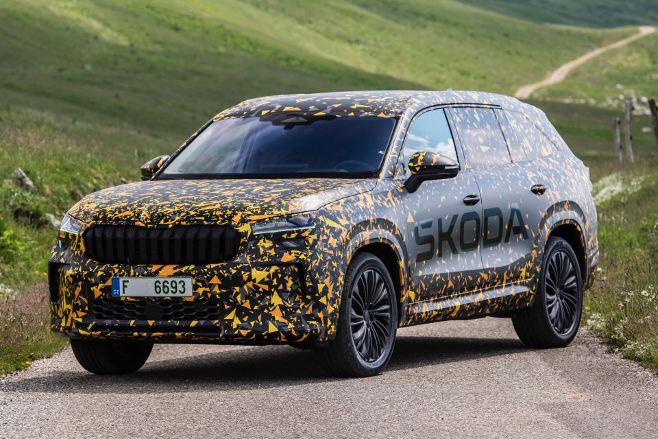 Camouflaged Kodiaq