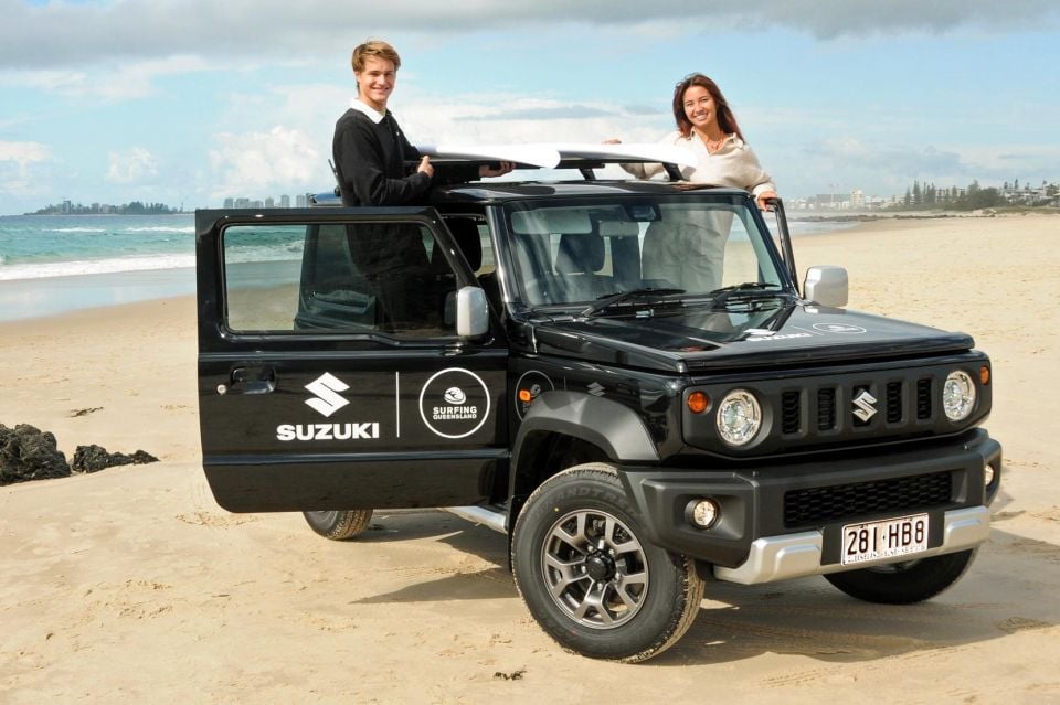 Surfing Queensland talent Brock Cooper and Shannon Hayes