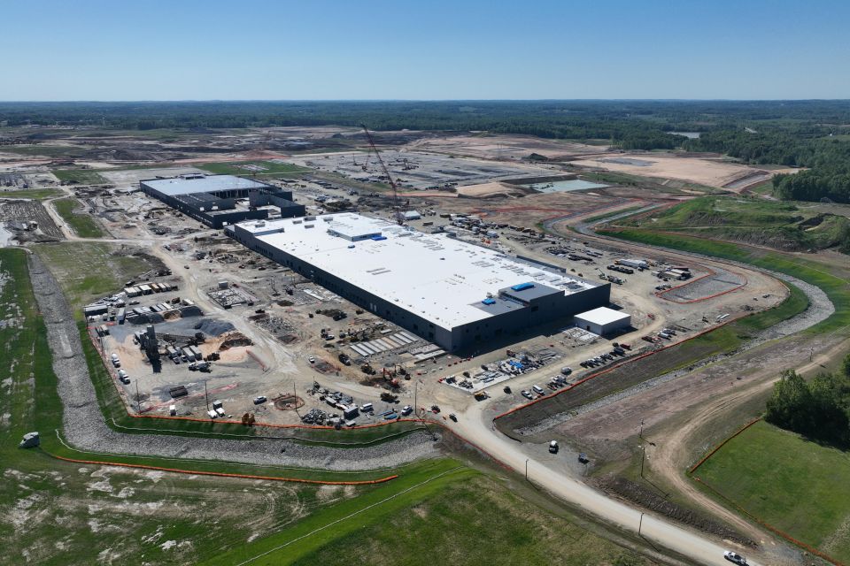 North Carolina battery production plant