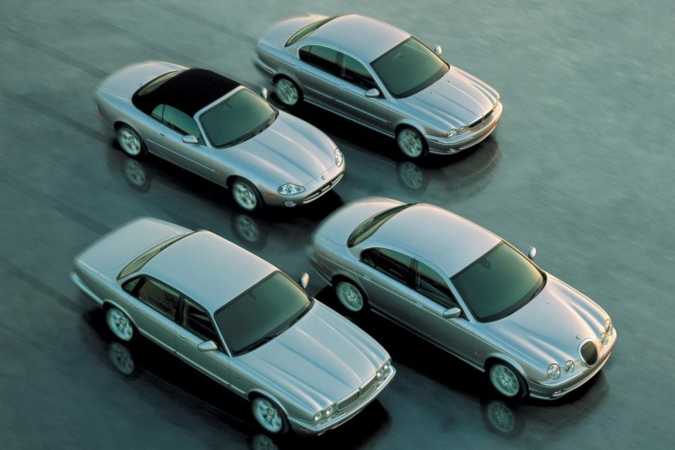 Jaguar’s range in the early 2000s
