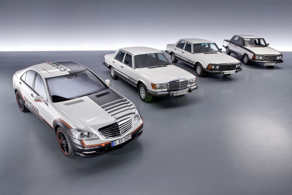 A series of safety-focused Mercedes-Benz concepts through the ages