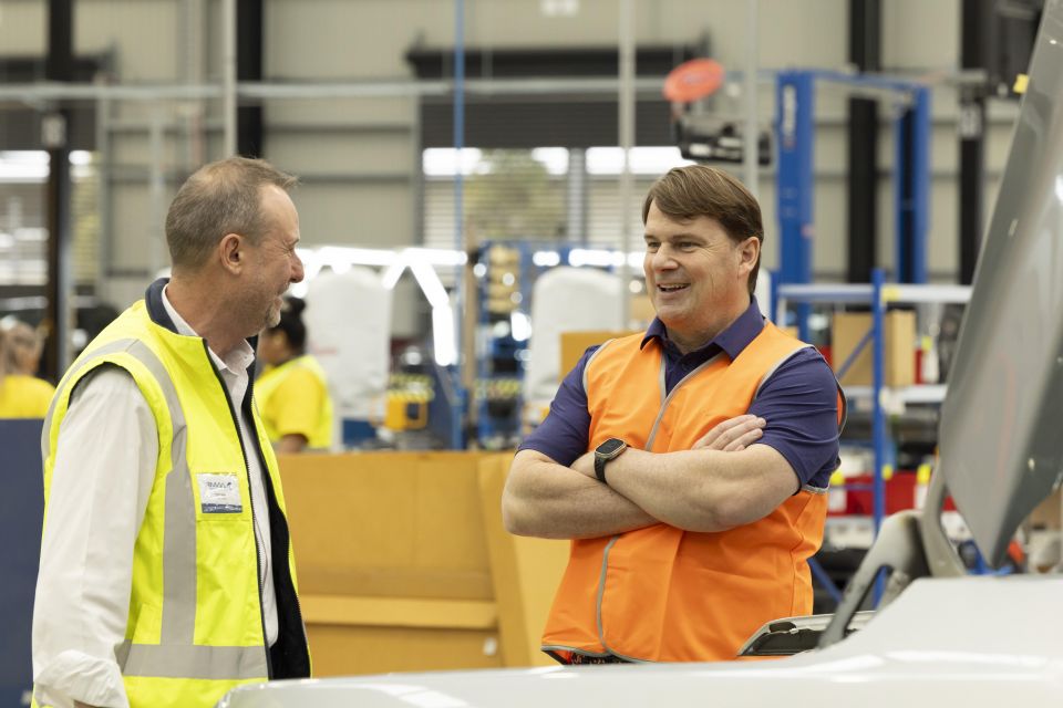 Ford CEO Jim Farley (right)