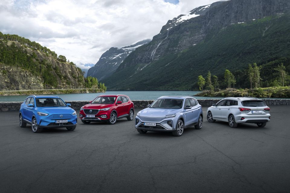 MG ZS EV, HS, Marvel R and MG 5