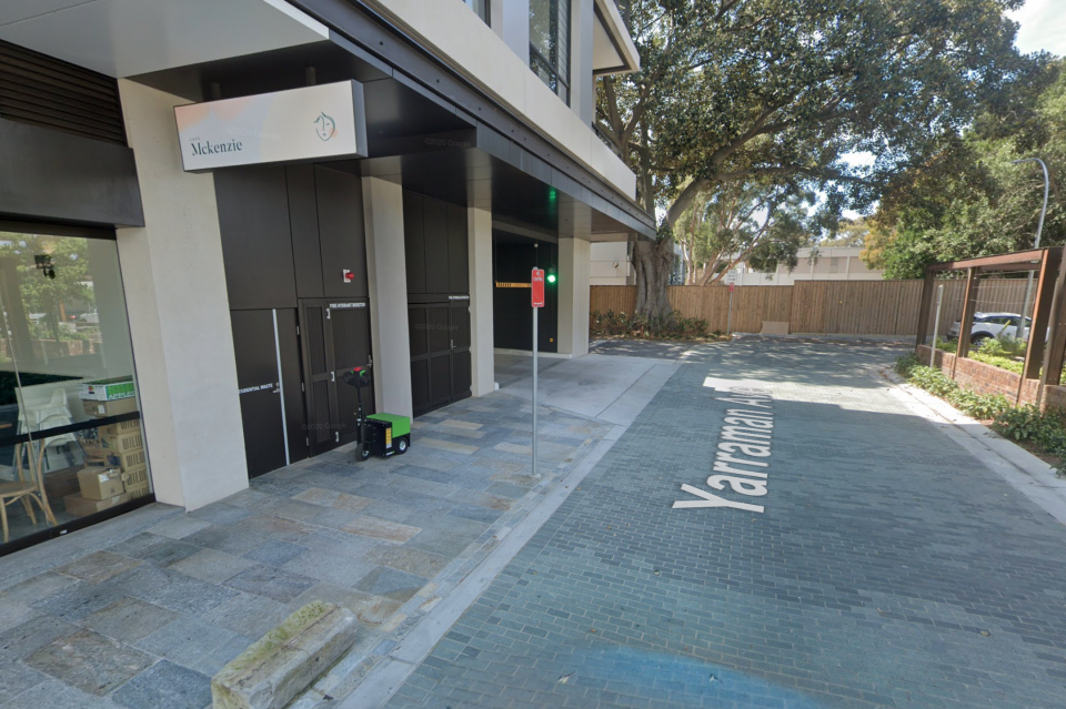 Google Street View image of the sign