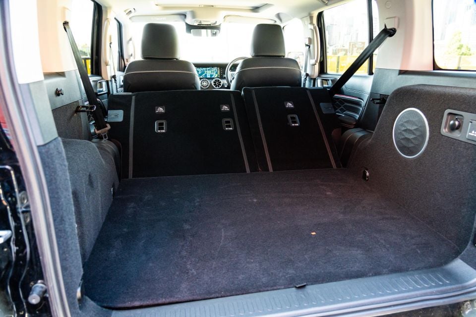Seats do fold flat, not in this driving position