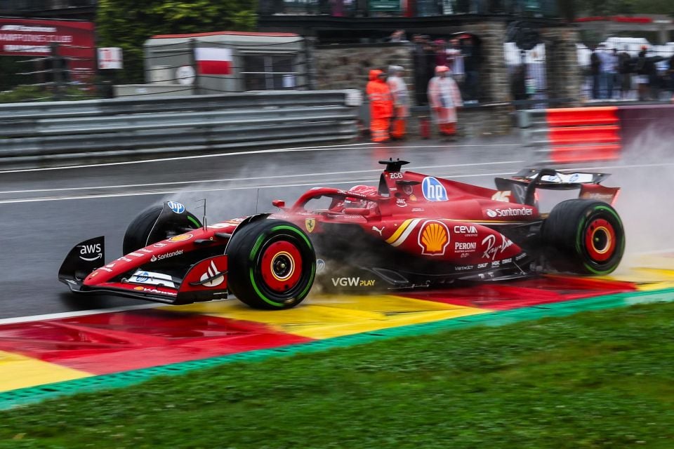 BBS wheels on Charles Leclerc’s Ferrari F1 car