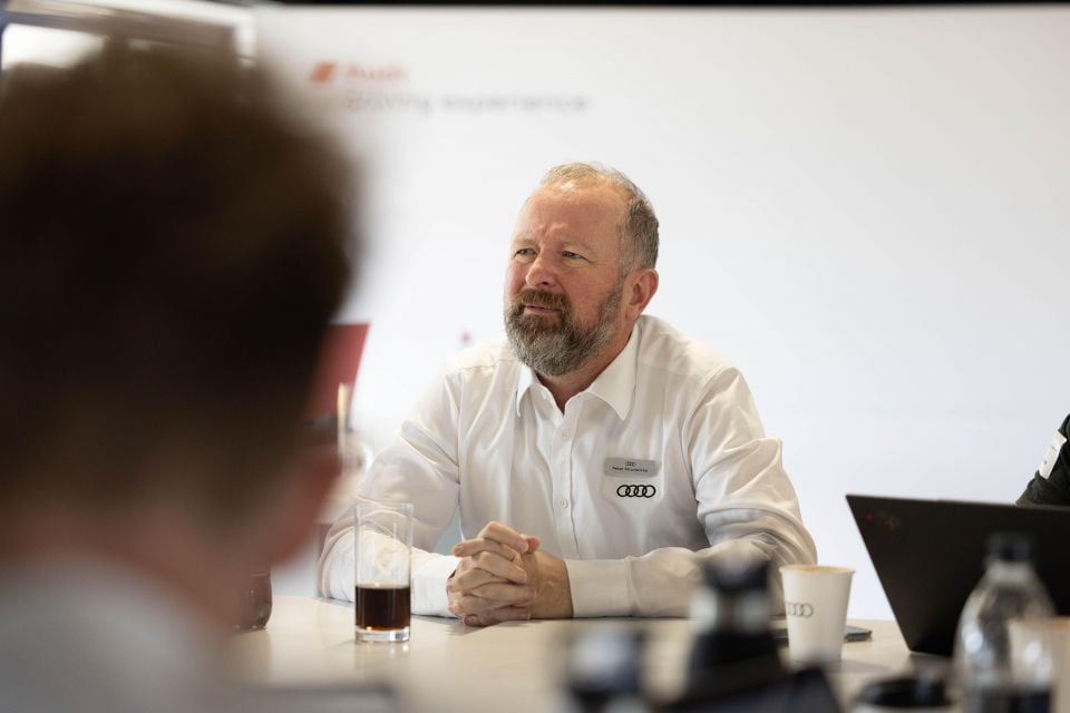 Audi product planning manager Peter Strudwicke