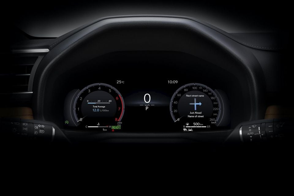 VX and above will get a 12.3-inch digital cluster (Lexus LX shown)