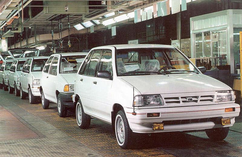 Kia Pride production in 1986