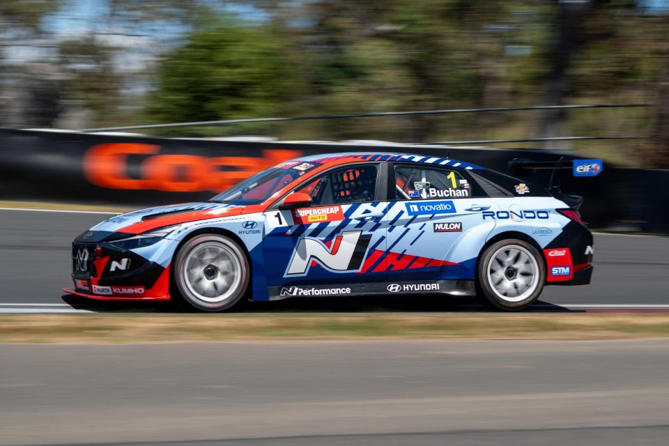 Josh Buchan en route to winning the 2024 TCR Australia title
