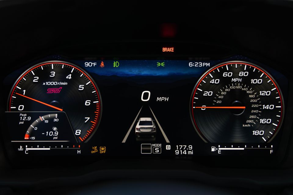 US-market digital instrument cluster