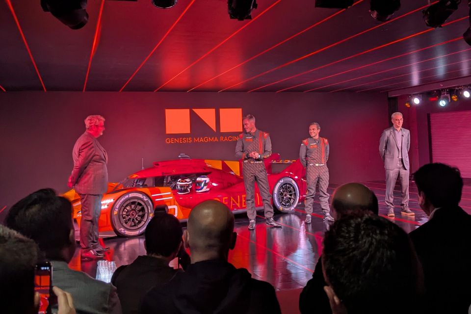 Luc Donckerwolke, André Lotterer, Pipo Derani and Cyril Abiteboul