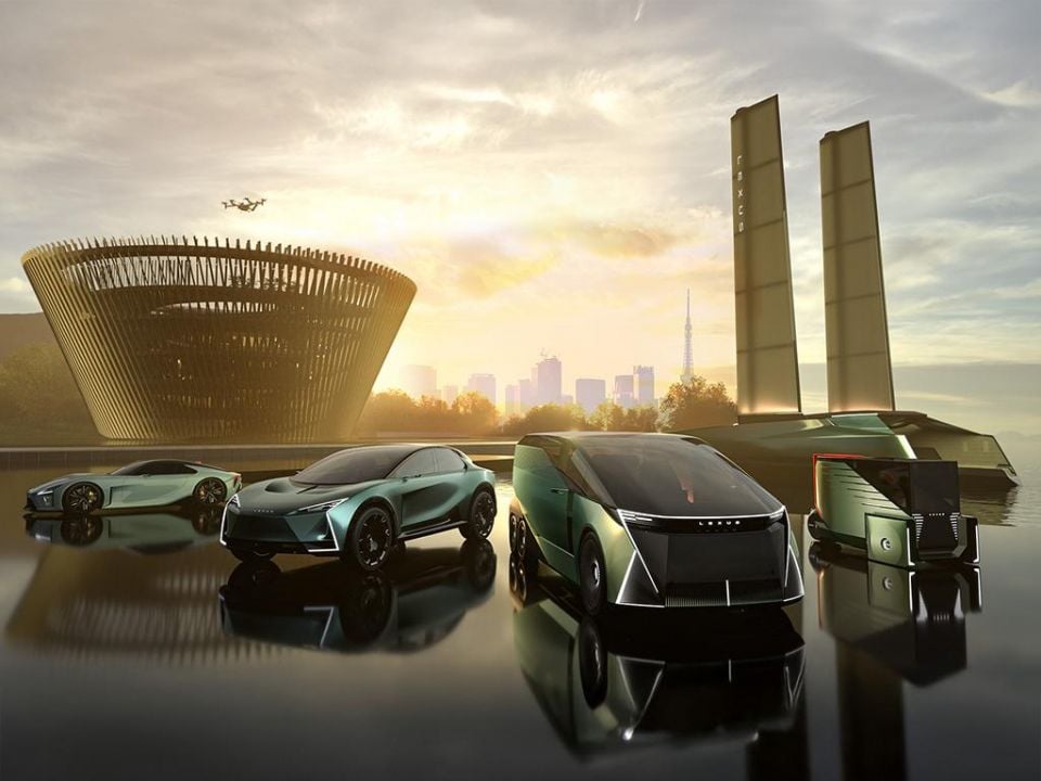 The Lexus ‘ecosystem’ concepts, including catamaran.