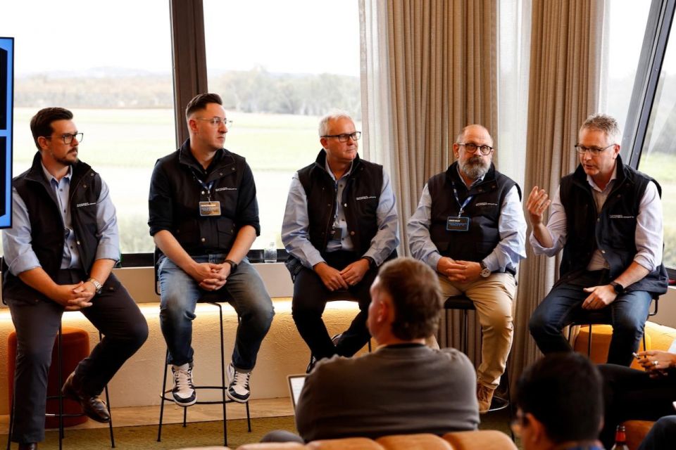 Ford Australia president and CEO Andrew Birkic speaking at the Ranger Super Duty launch