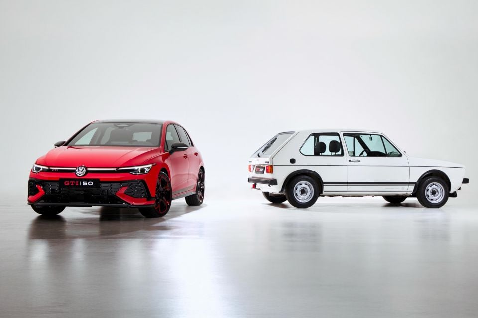 ’26 VW Golf GTI Edition 50 and ’76 VW Golf GTI